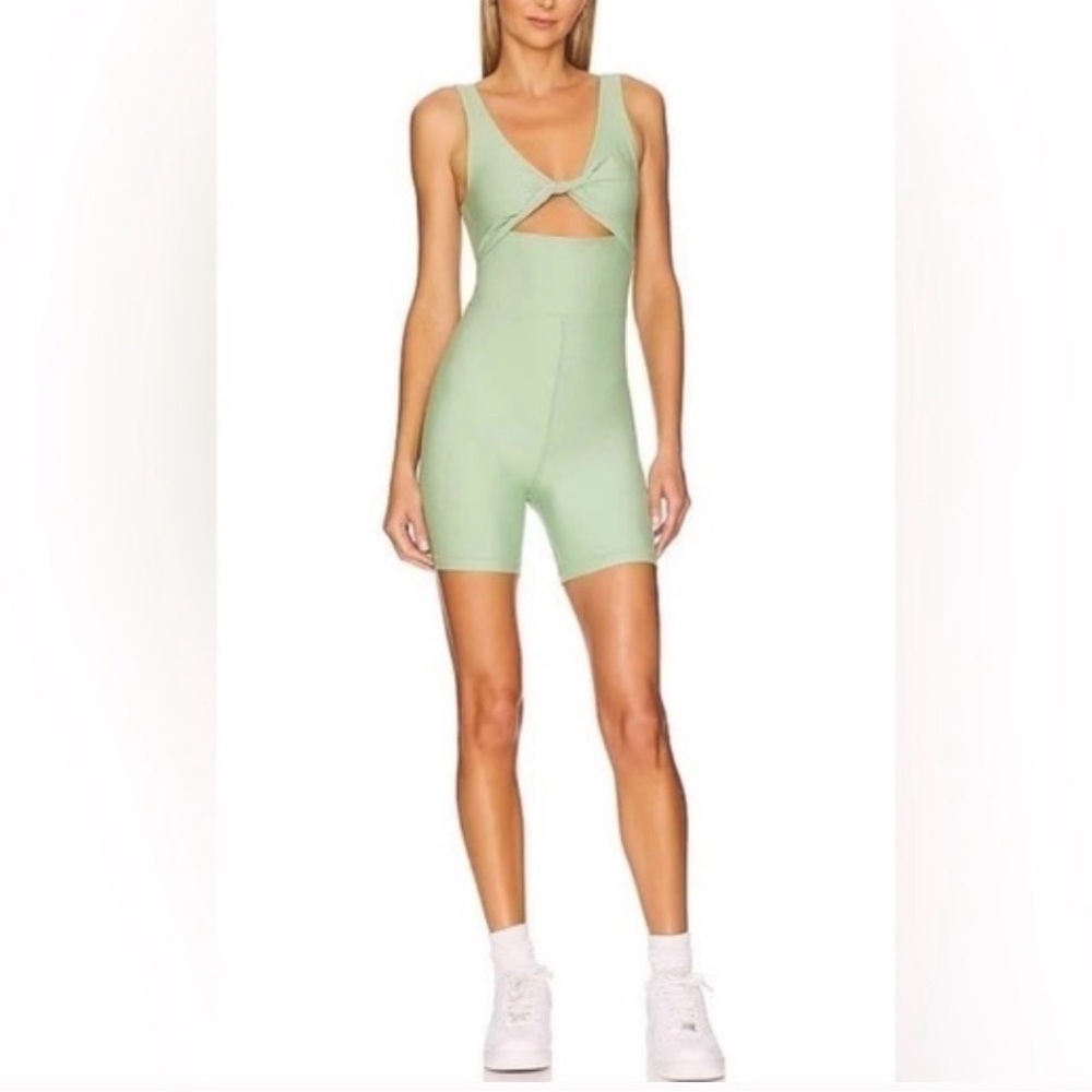 We Wore What twist cutout romper bodysuit